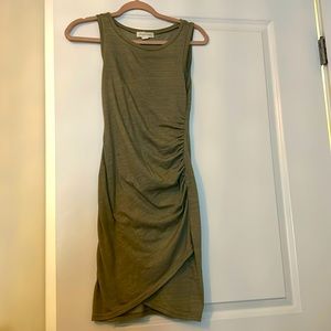 Short green cotton dress